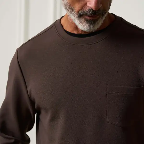 Men's Refined Regular Fit Relaxed Textured T-Shirt