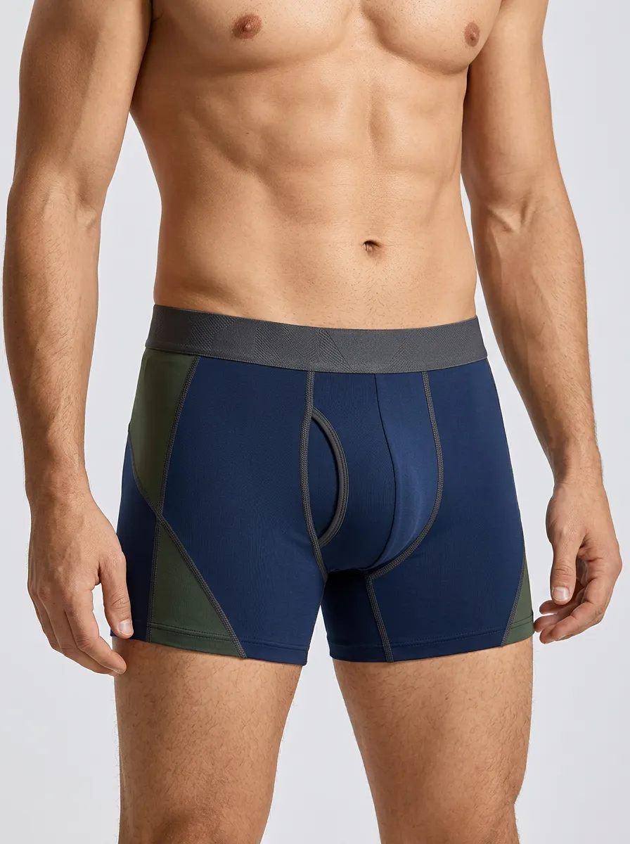 Athletic Sport Colorblock Boxer Briefs