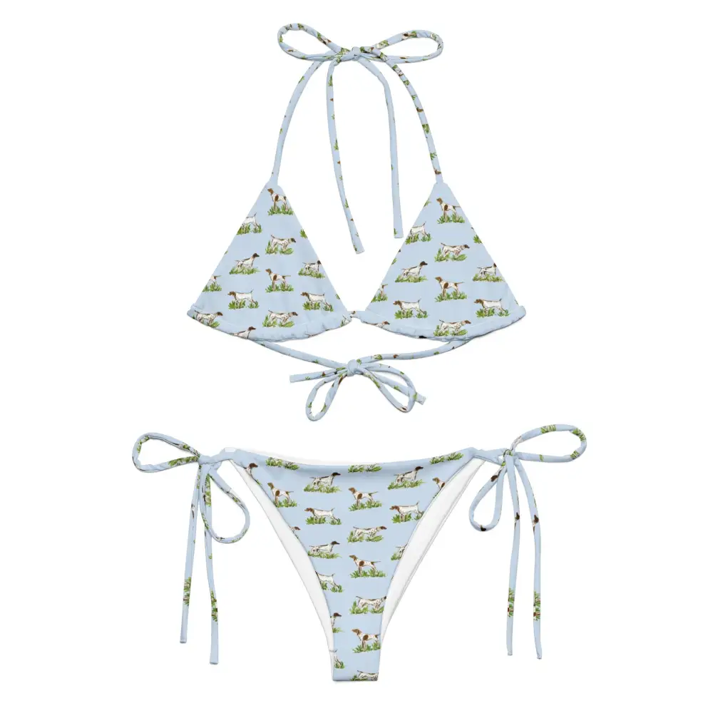 Lagoon Print String Bikini