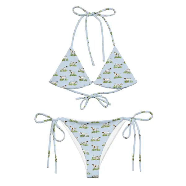 Lagoon Print String Bikini
