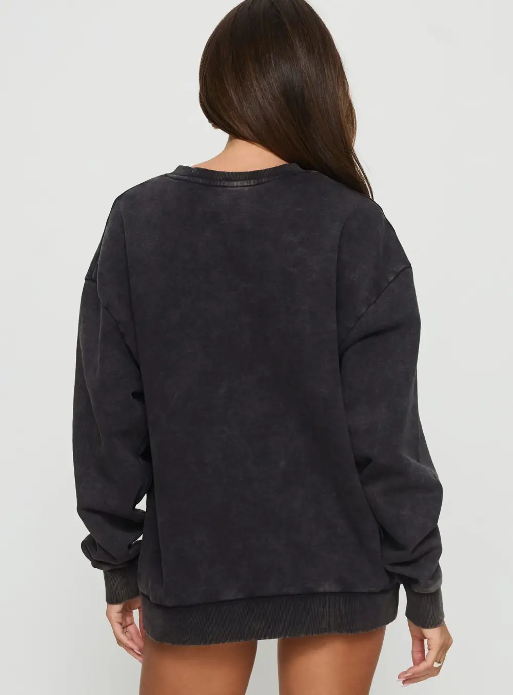 Cherry Detail Oversized Sweatshirt