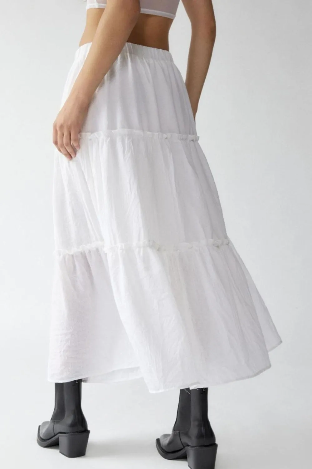 Frill Elastic Skirt