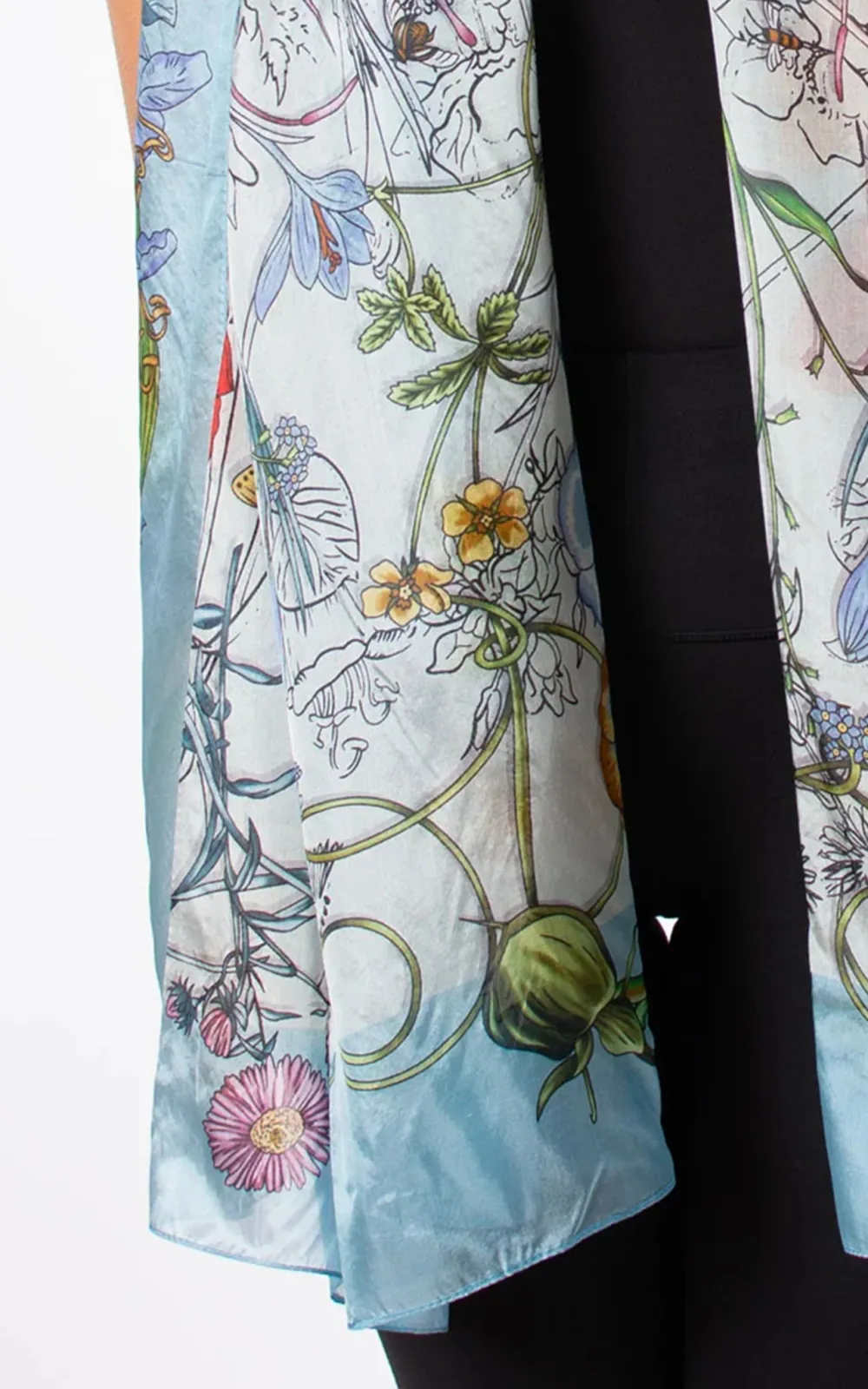 French Elegance Satin Drape Women's Scarf
