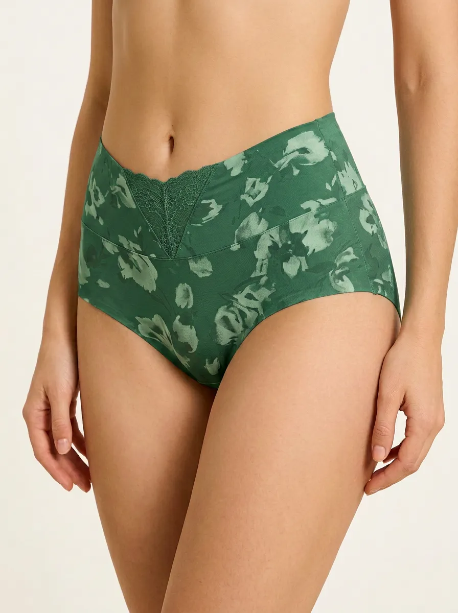 Essential Floral Lace High-Waisted Panties