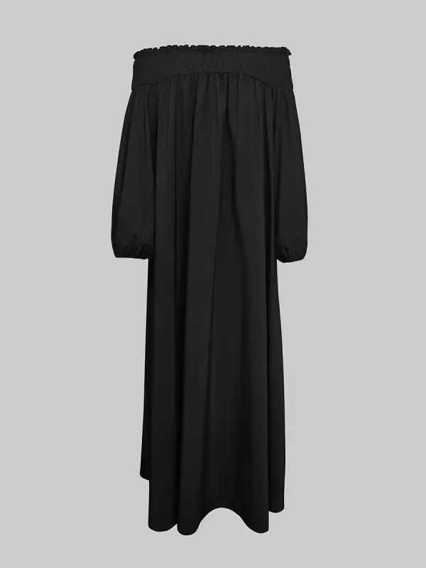 Loose Pleated Maxi Dress