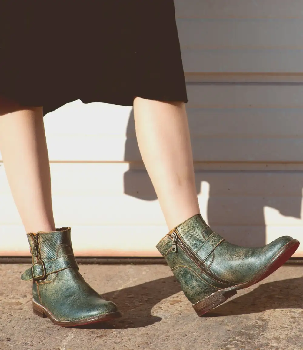 Buckled Perforated Everyday Boots
