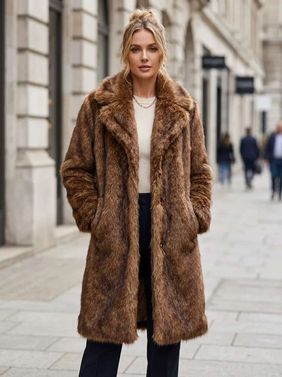 Women's Faux Fur Winter Coat
