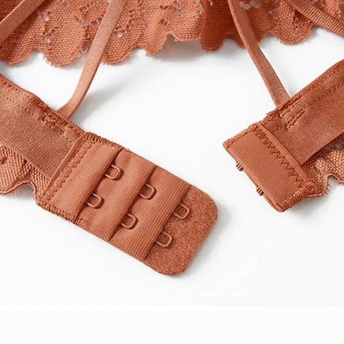 Detachable-Strap Lace Lingerie Set