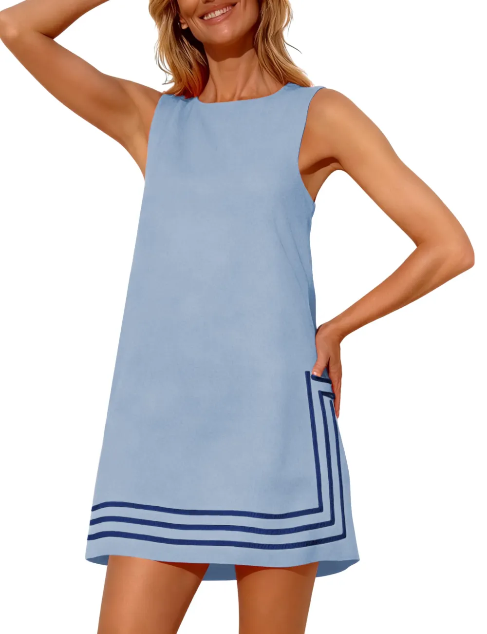 Summer Boho A-Line Mini Dress