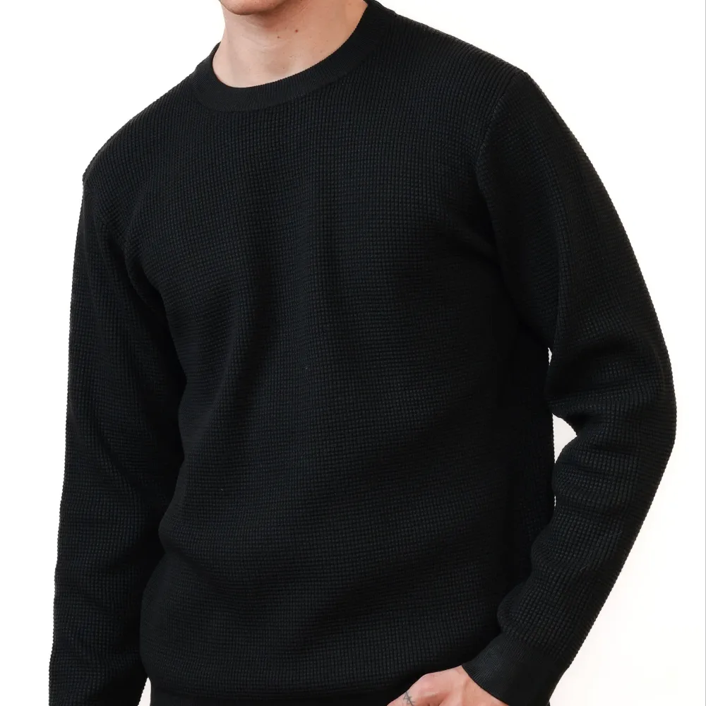 Modern Regular Fit Ribbed Crew Neck Sweater