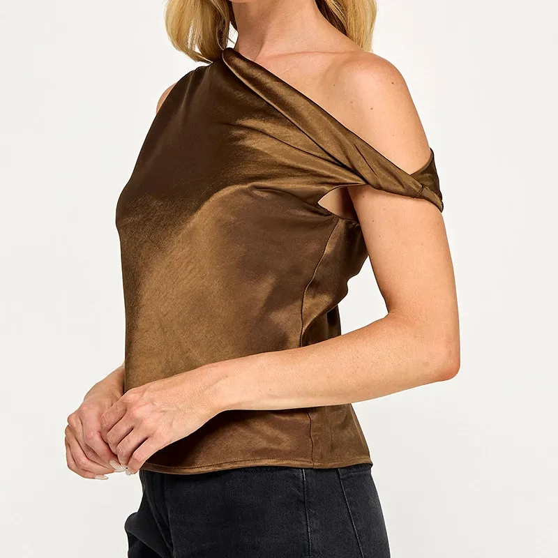 Twisted Off Shoulder Blouse