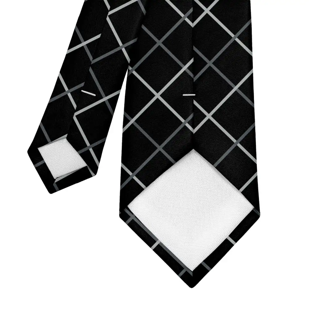Polished Plaid Texture Necktie