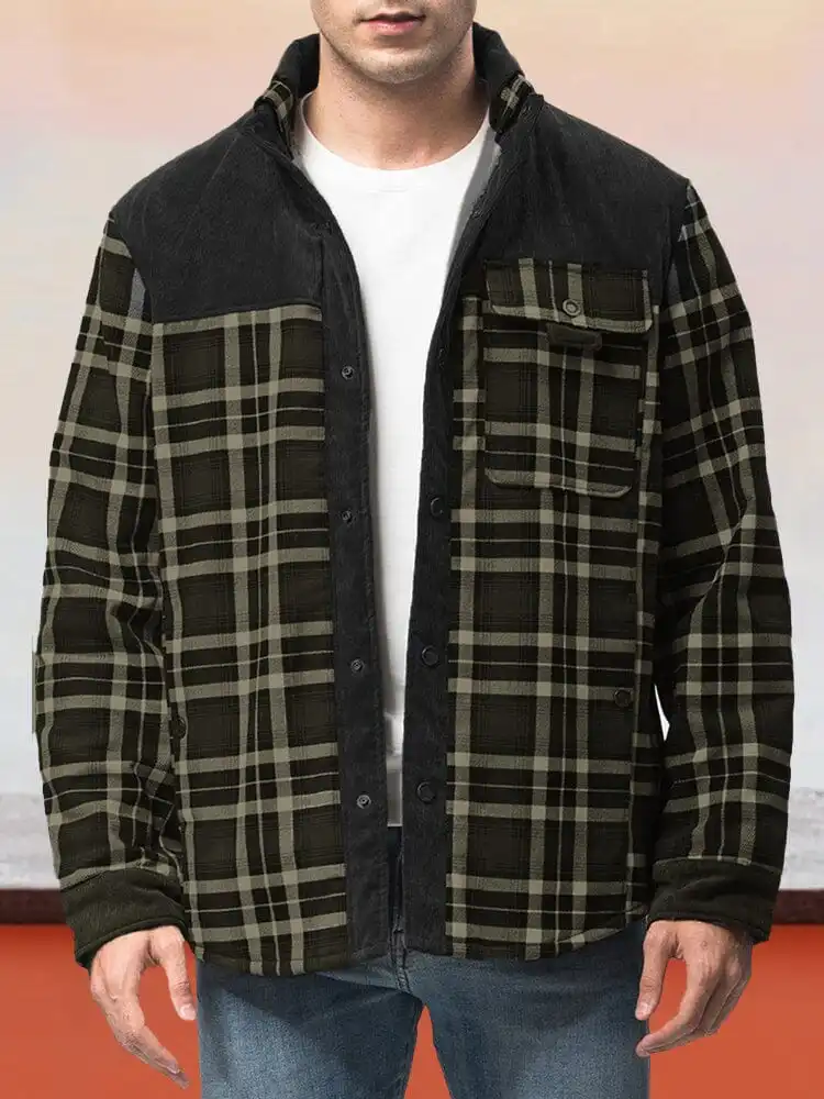 Padded Warm Cotton Flannelette Jacket Coat