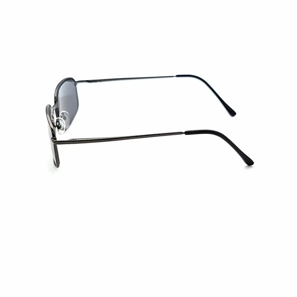 Oval Full-Lens Smoke-Lens Reading Sunglasses