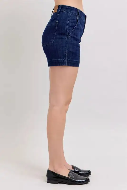 High Rise Wrap Denim Pants