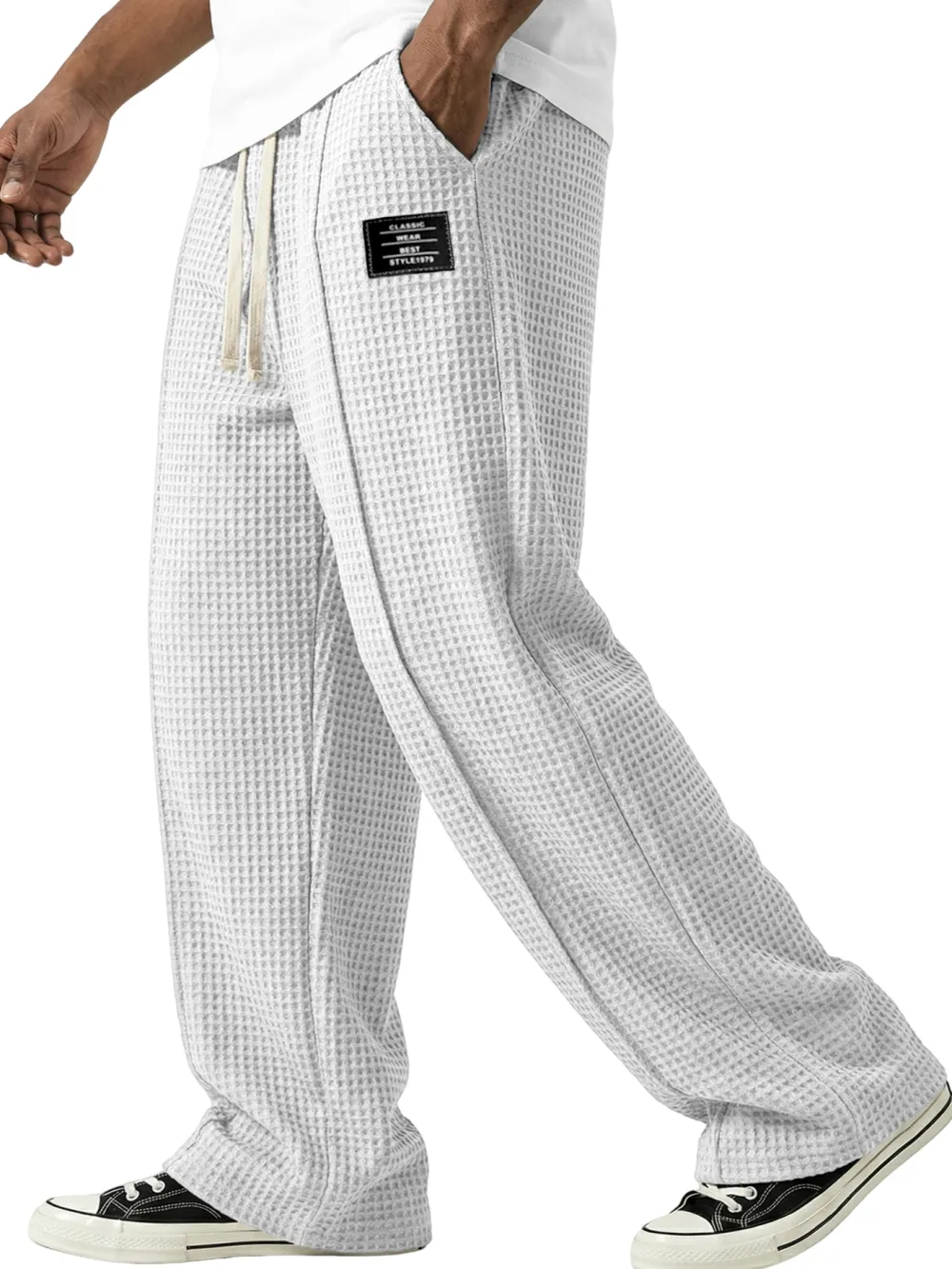 Everyday Textured Knit Seamed Detail Pants