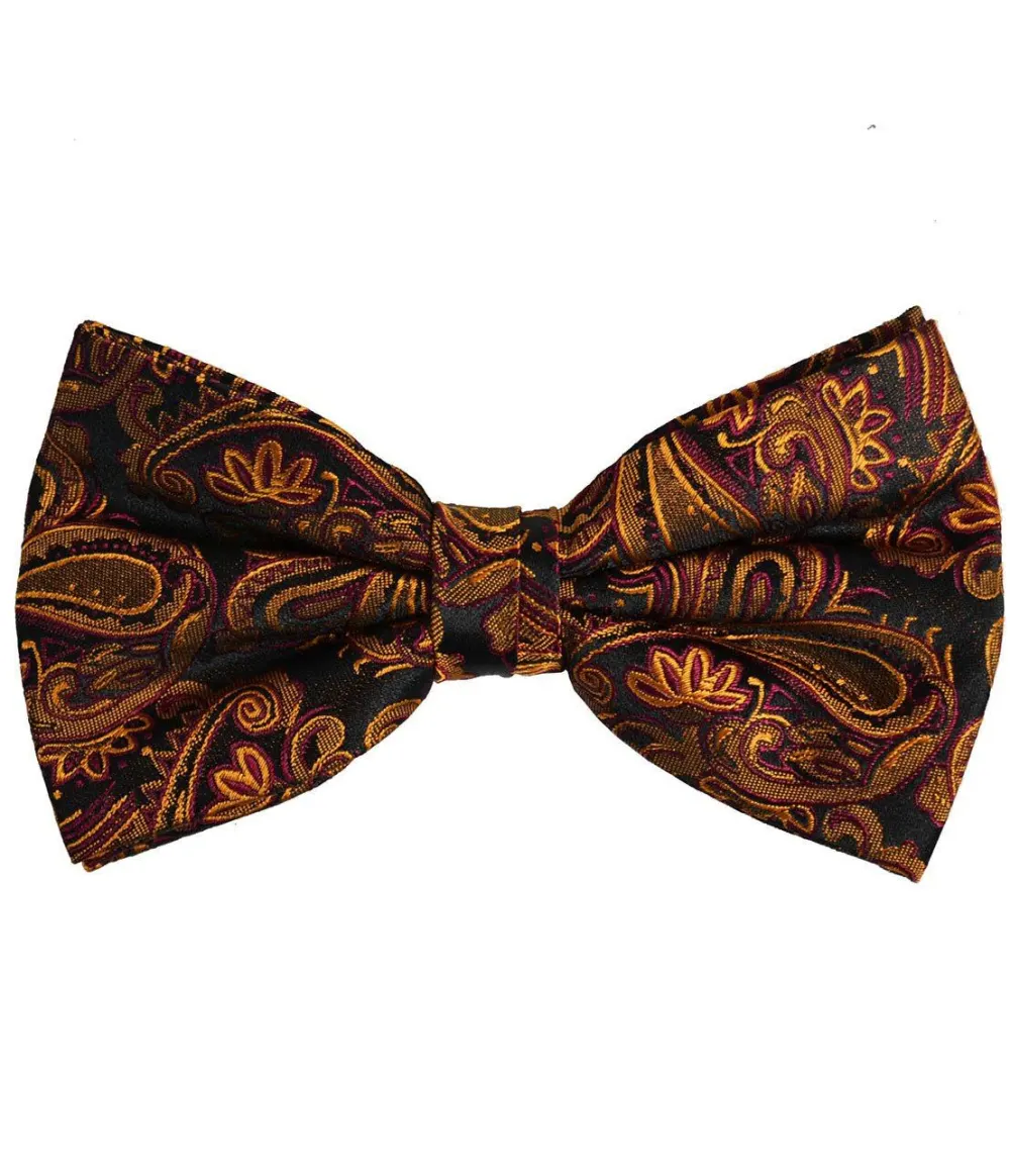 Classic Paisley Silk Bow Tie