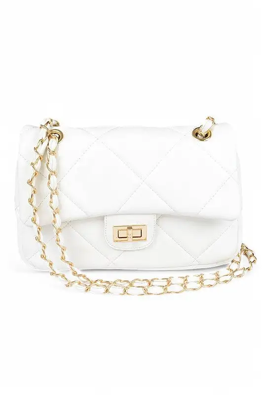 Quilted Twist Shoulder Bag