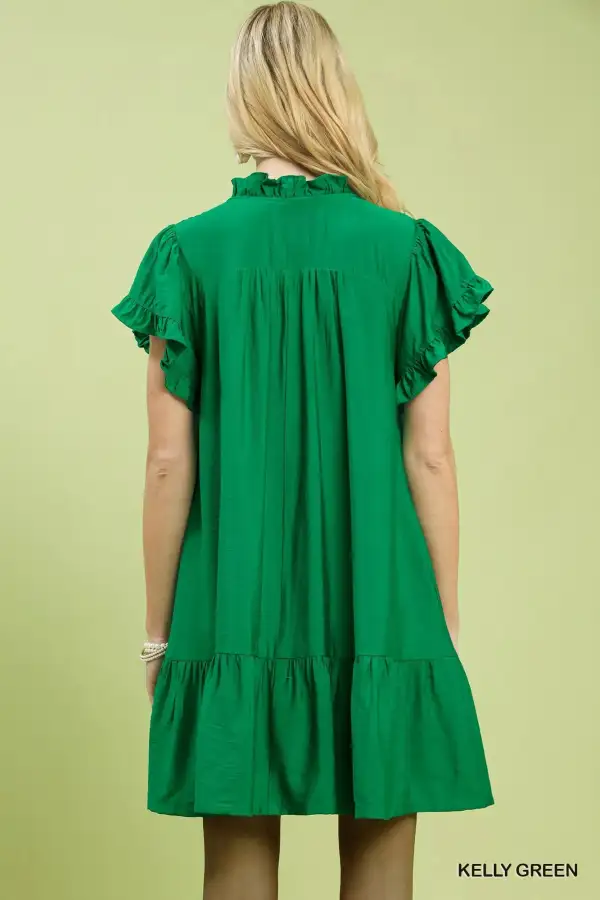 Tiered Smocked Babydoll Mini Dress