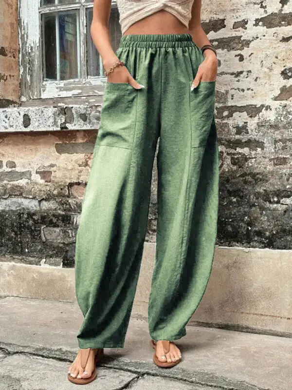 Pants Clean Pocket Elastic Trousers