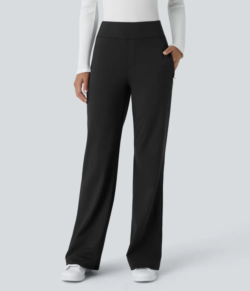  DayStretch Mid Rise Side Zipper Pocket Work Flare Pants