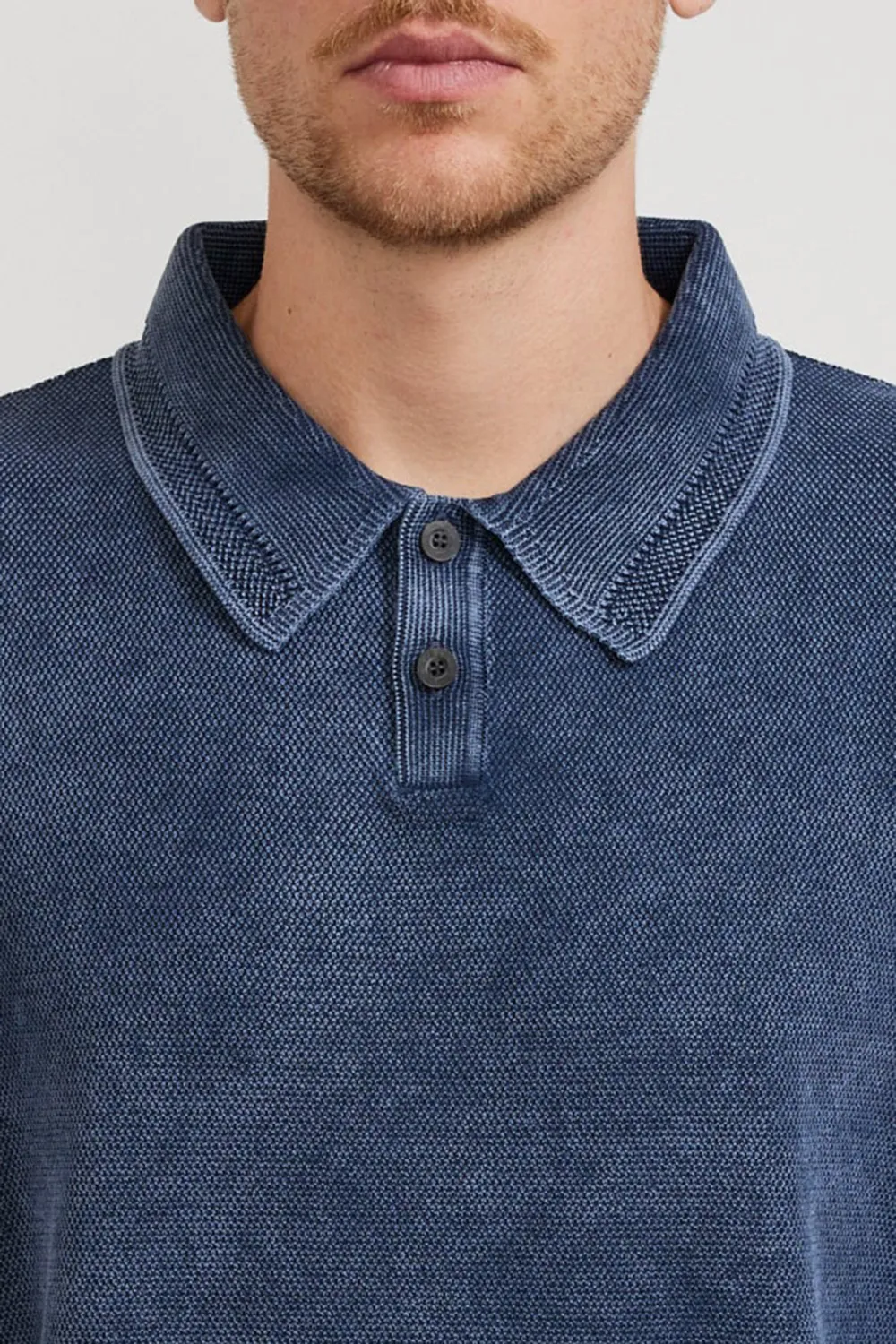 Blue Short-Sleeved Polo Shirt