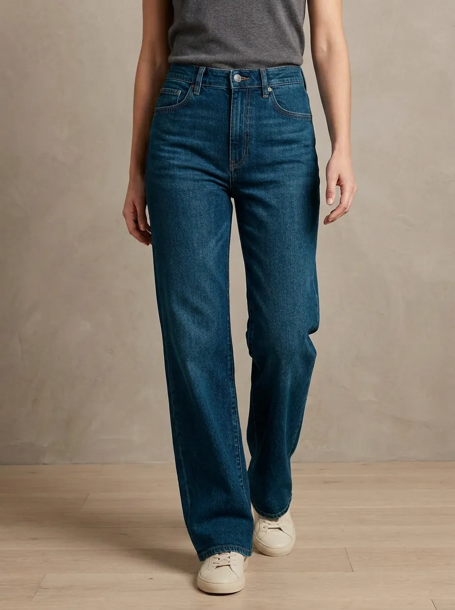 Relaxed High-Rise Denim Jeans