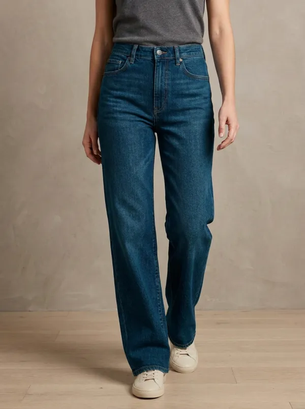 Relaxed High-Rise Denim Jeans