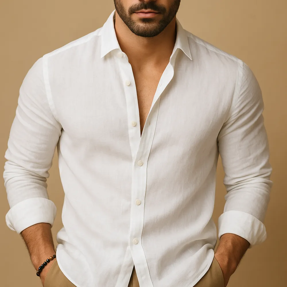 Refined Breathable Classic Long Sleeve Shirt