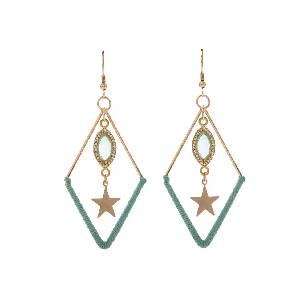 Graceful Layered Celestial Star Earrings