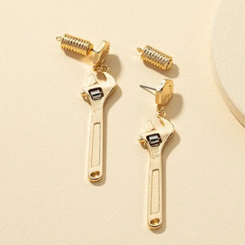 Sculptural Geometric Statement Earrings