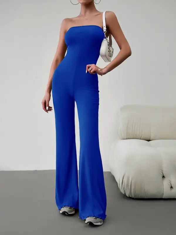 Elegant Slim Tube Top Jumpsuit