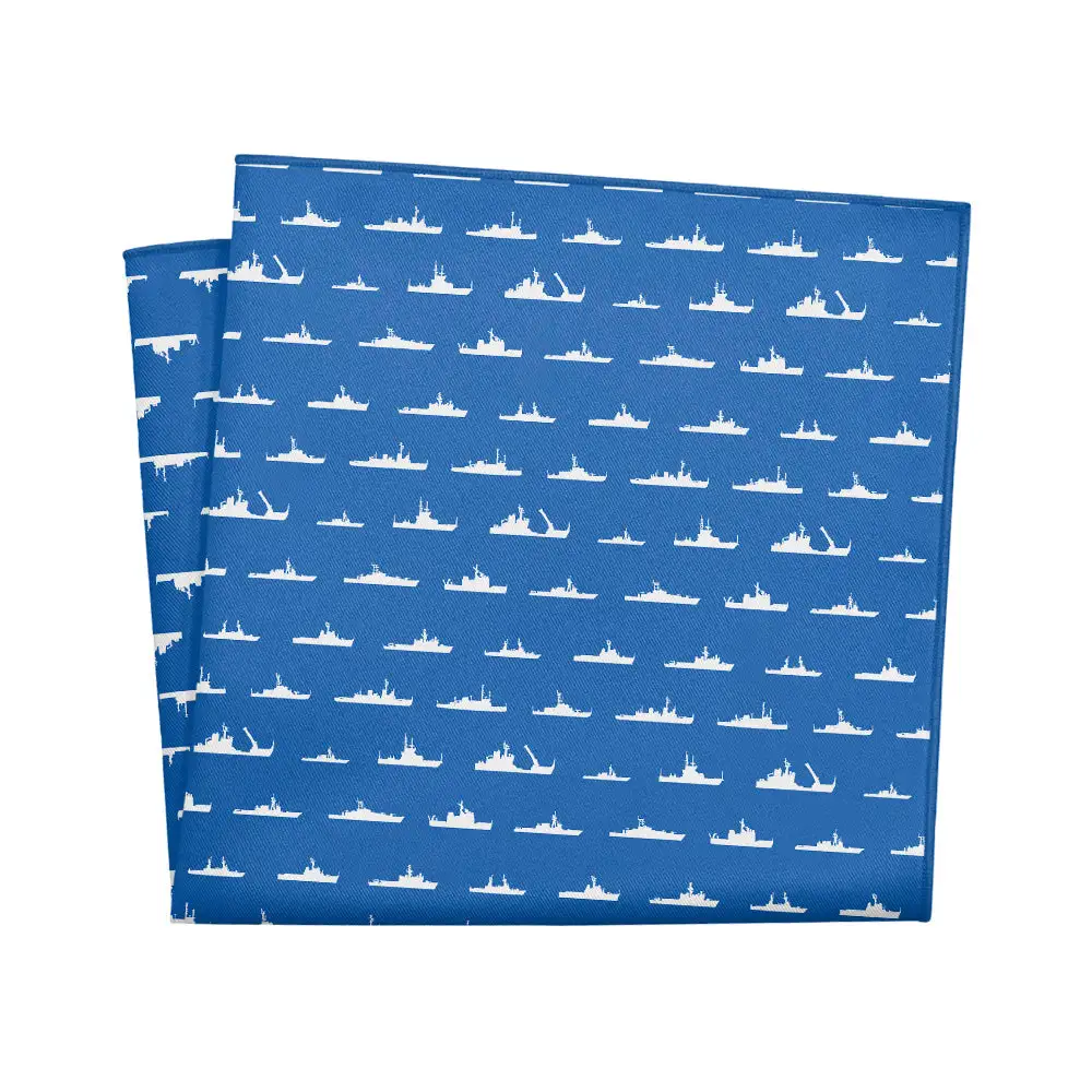 Graceful Classic Nautical Military Motif Pocket Square