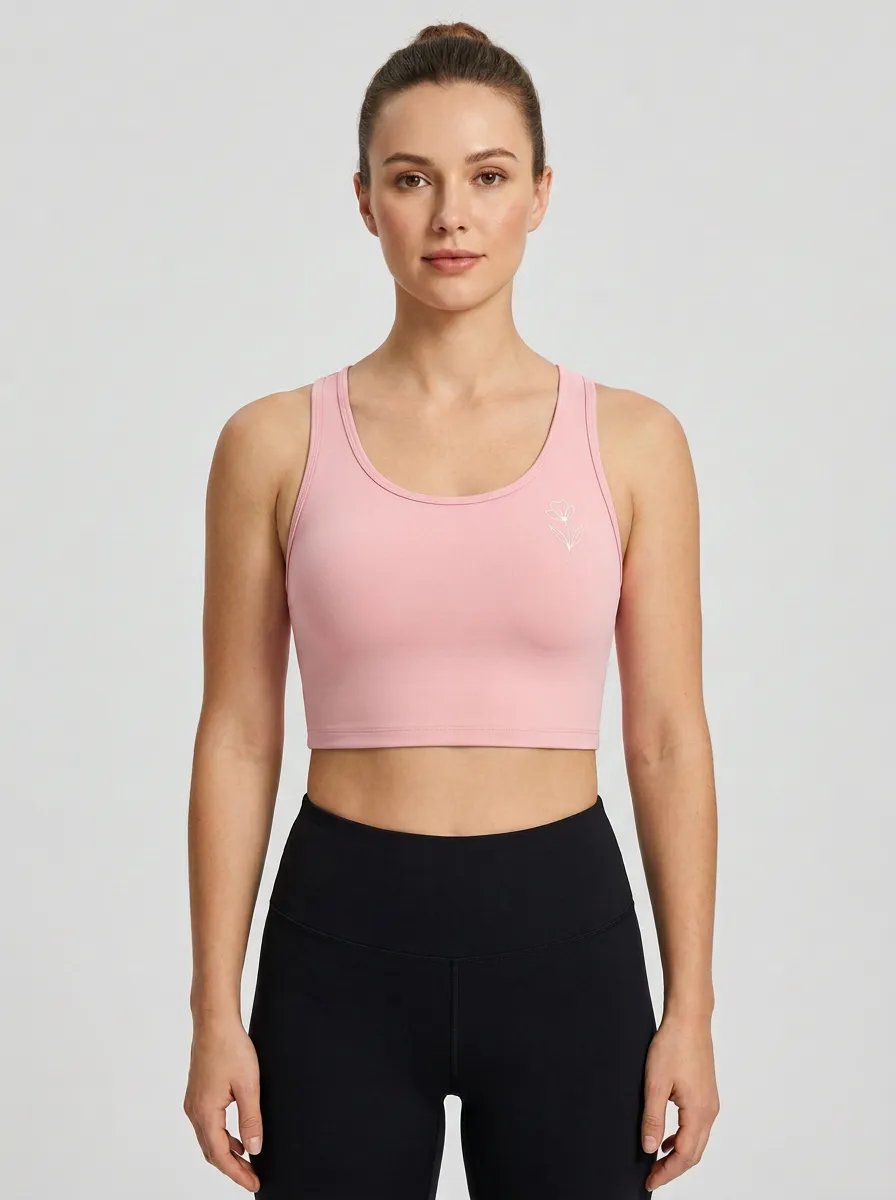Women's Floral-Graphic Scoop-Neck Crop Tank