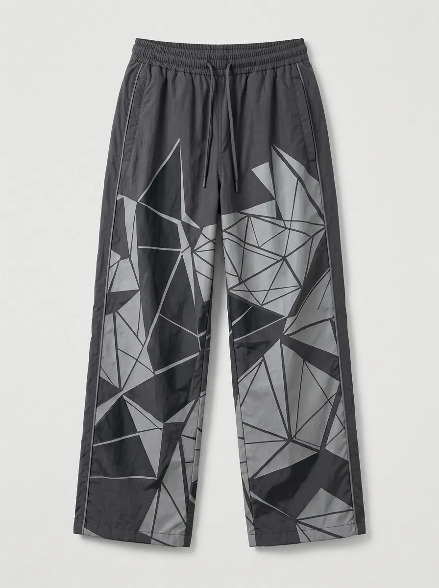 Women's Geometric Abstract Pattern Printed Jogger Pants