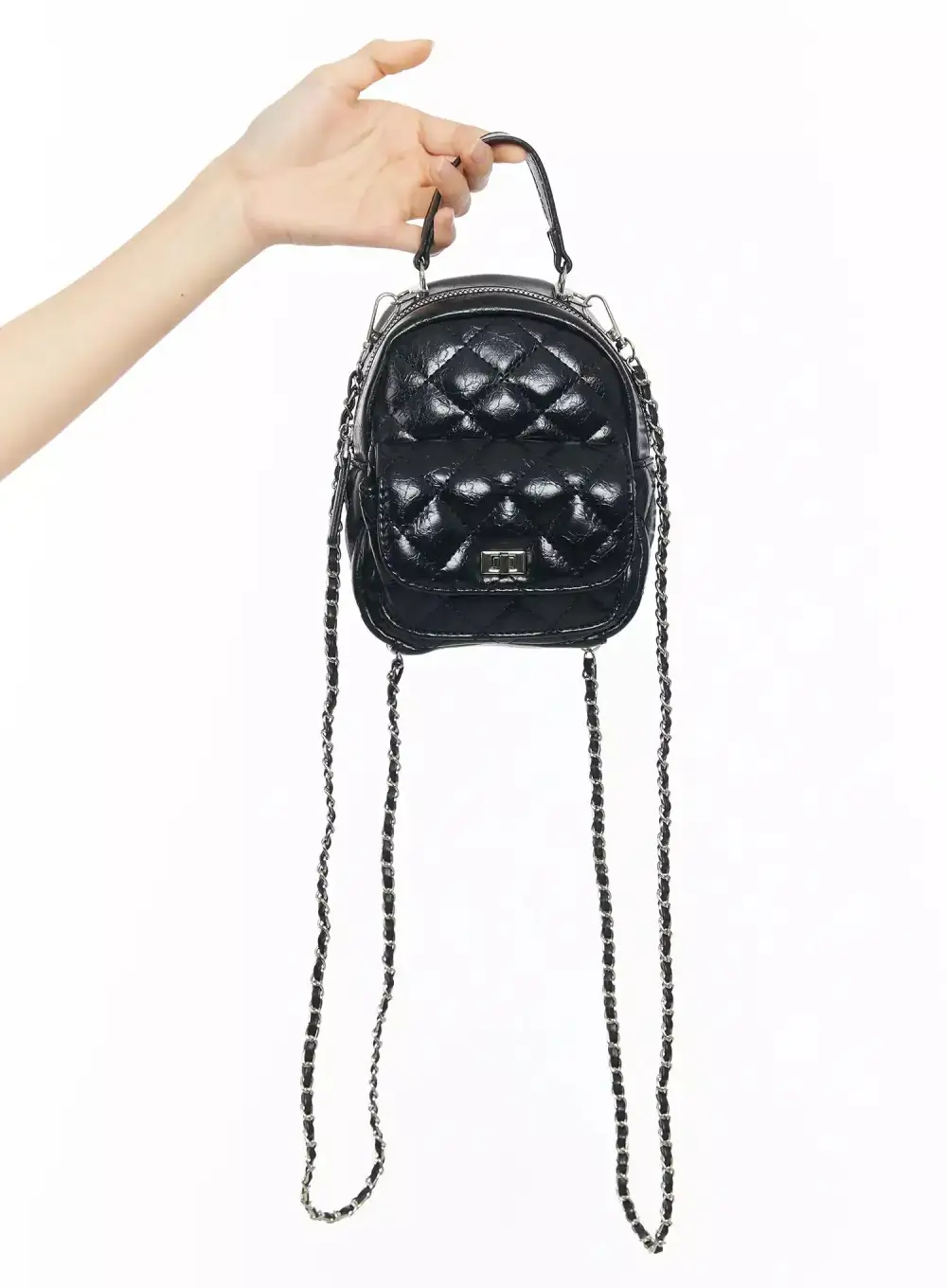 Quilted Chain Backpack