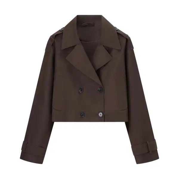 Tailored Lapel Collar Trench Coat