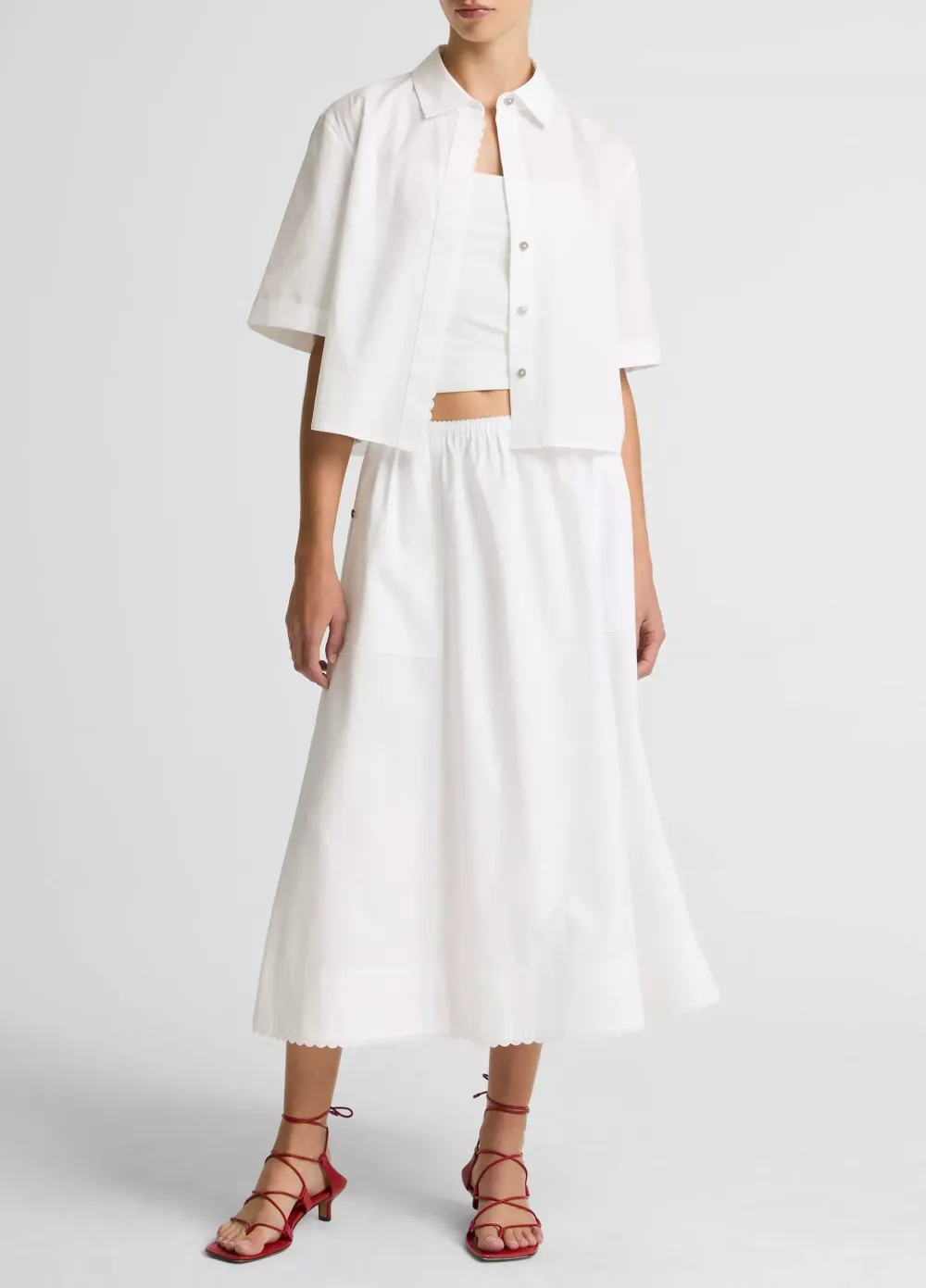 Cropped Short-Sleeve Shirt