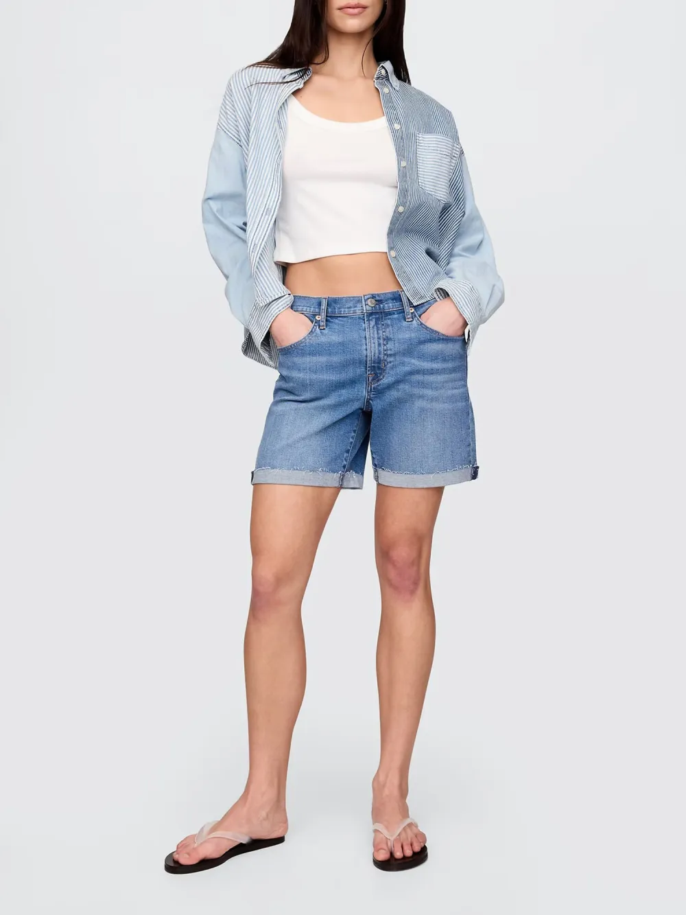 Curled Retro Shorts