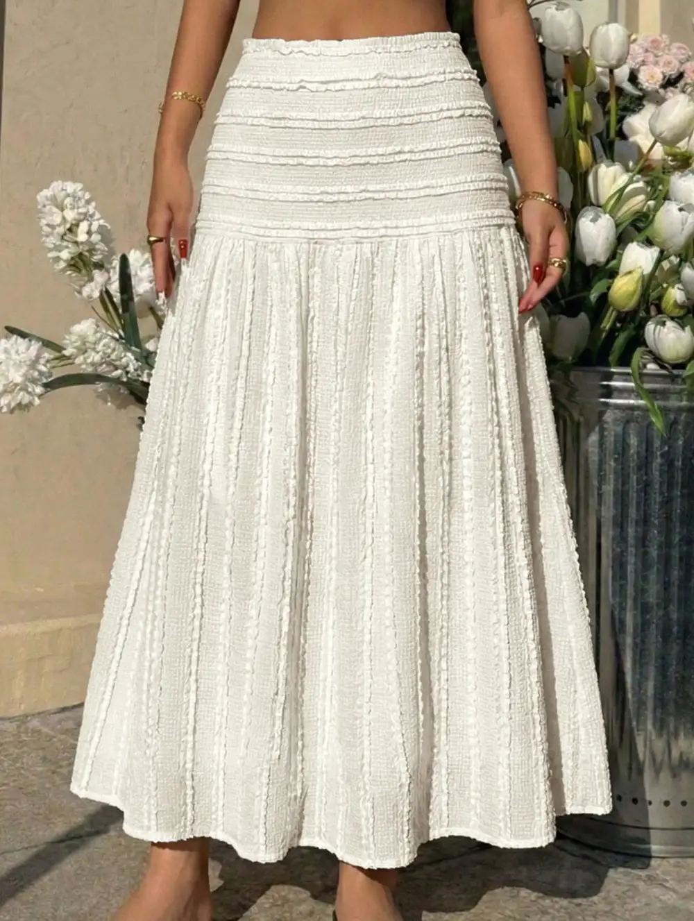 A-Line Midi Skirt