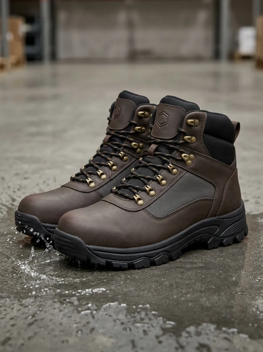 Functional Outdoor Comfort Men' Waterproof Work Boots