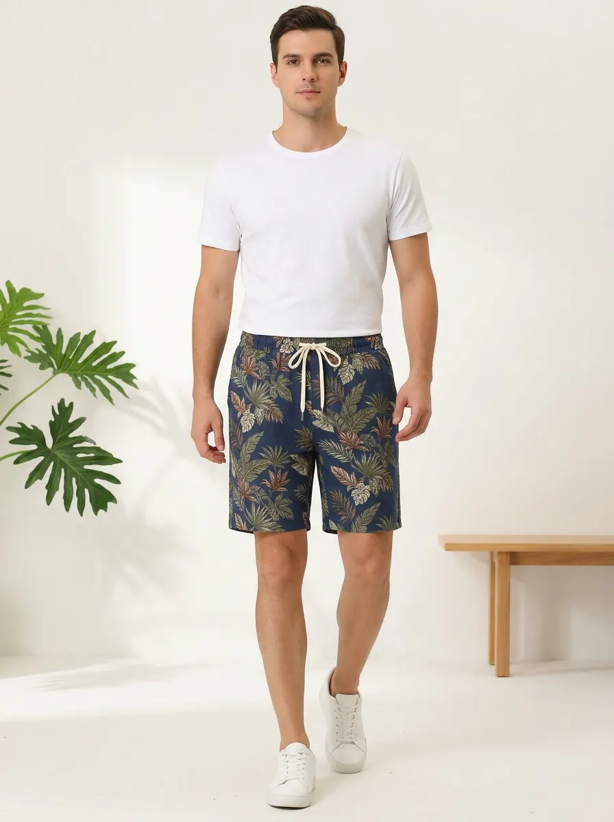 Men's Botanical Garden Inspired Printed Shorts