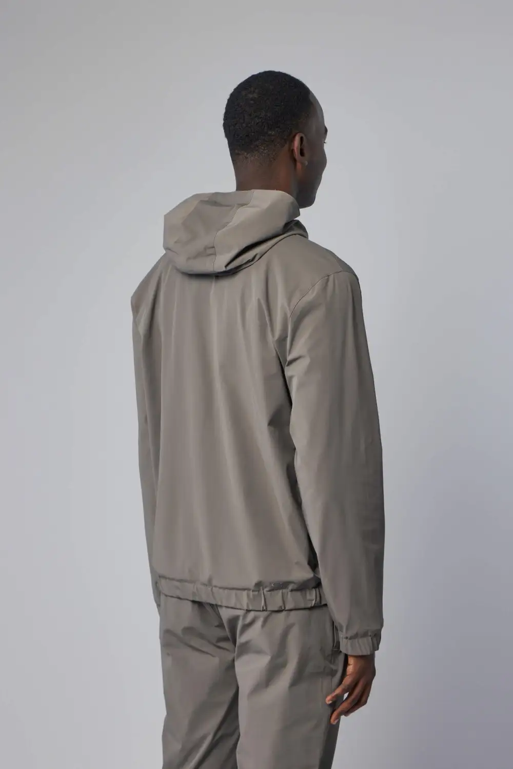 Hooded Layered Jacket
