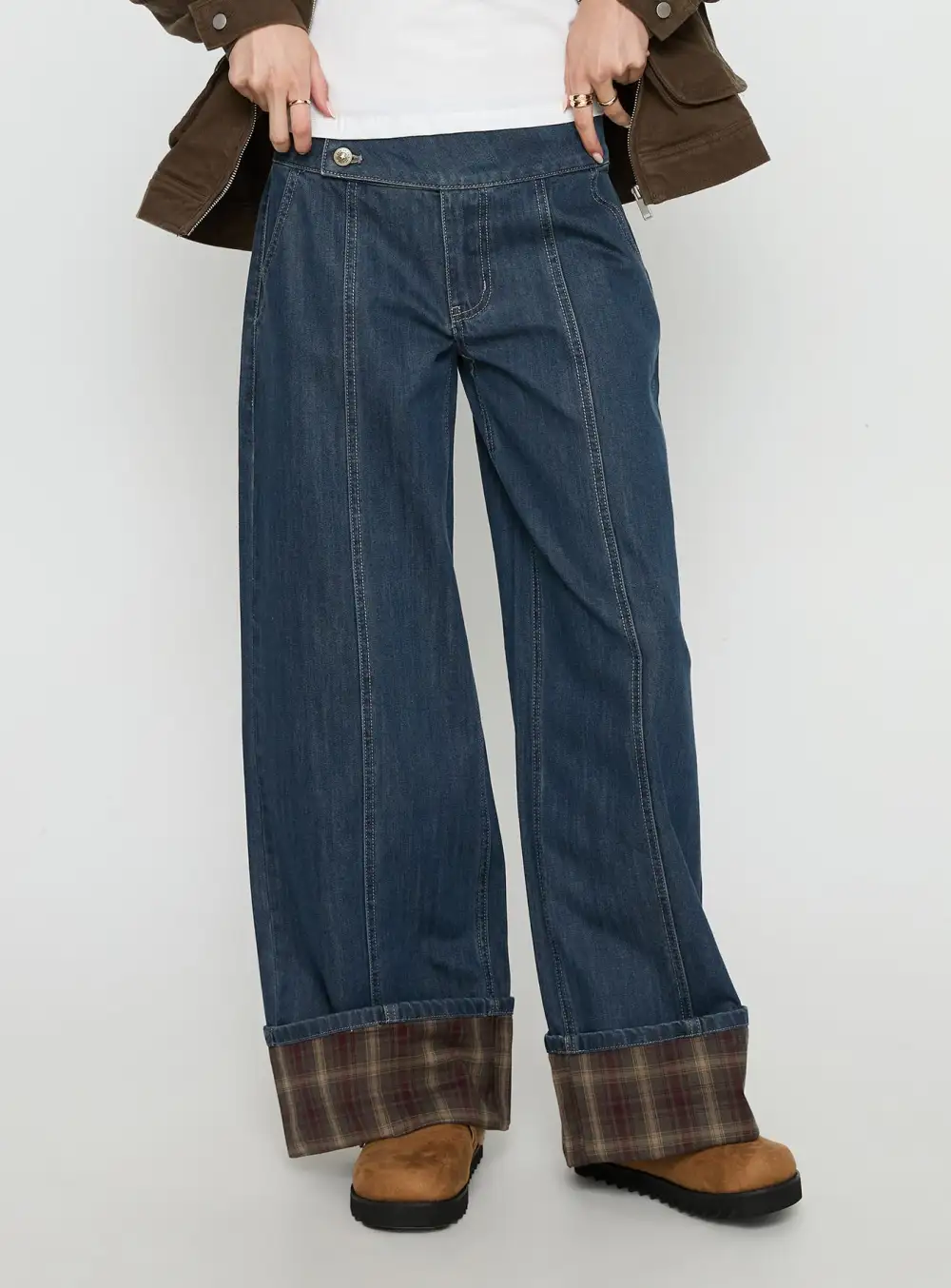 Nikoletta Foldover Jeans