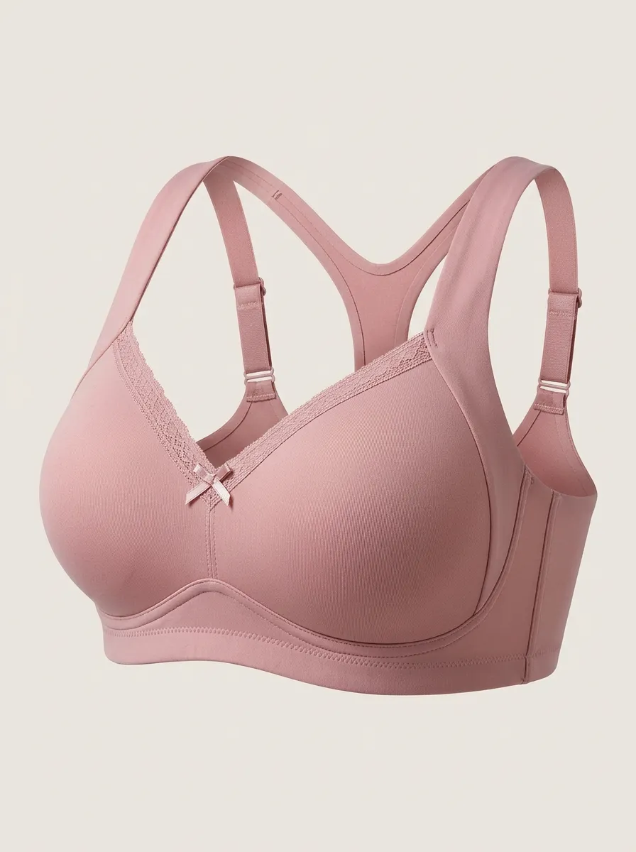 Women's Racerback Padded Lace-Trim Bra