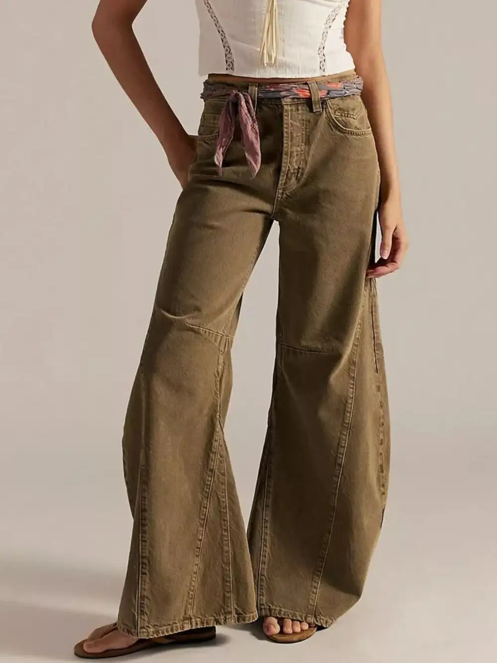Modern Washed Wide Leg Jeans