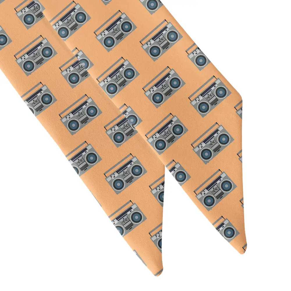 Boombox Design Hair Scarf