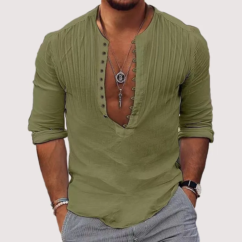 Tailored Cotton Linen Shirt
