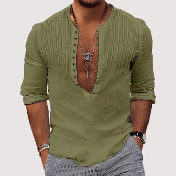 Tailored Cotton Linen Shirt