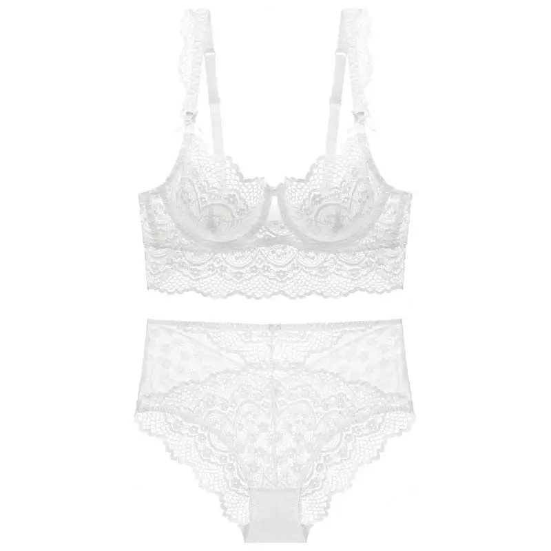 Ruffle Lace High-Waist Lingerie Set